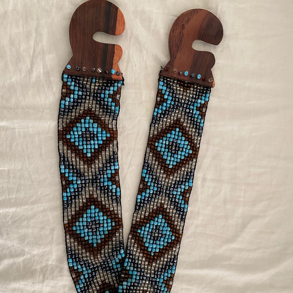 Beautiful beaded stretch belt
